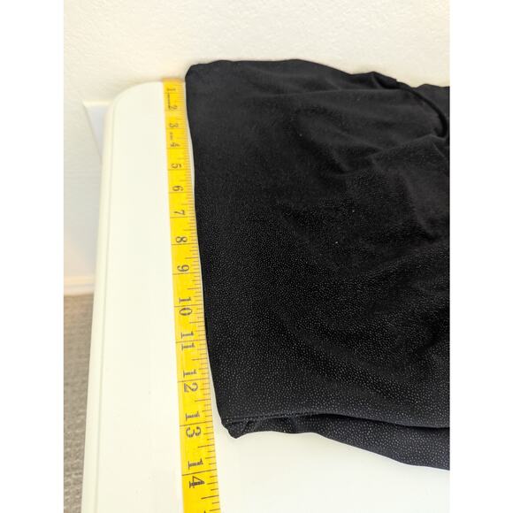 Rudá Sparkly Black Side Slit Stretch Midi Dress Women Size M Dark Fairy Sexy - Picture 13 of 14